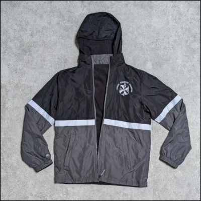 Unisex Windbreaker Reversable Jacket, Black