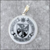 Murano Glass Dominican Motto Pendant