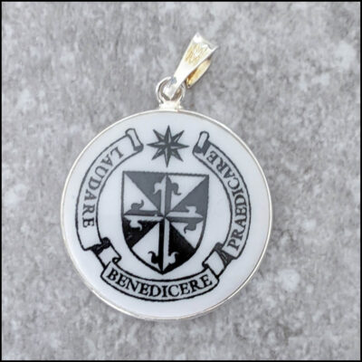Murano Glass Dominican Motto Pendant
