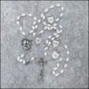 Custom White Rosary w/ Dominican Shield Medals - Image 2